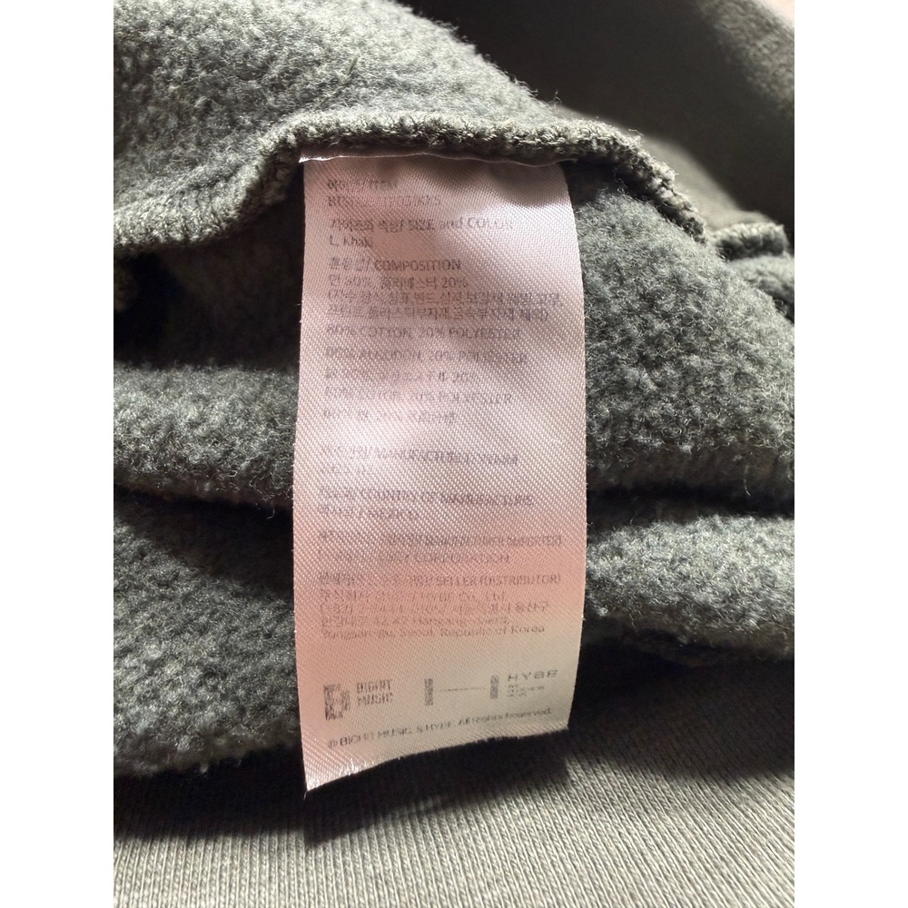 Hope On The Stage 2021 J Hope Hoodie Large Khaki Star Sleeve Graphic Pullover - Picture 7 of 7